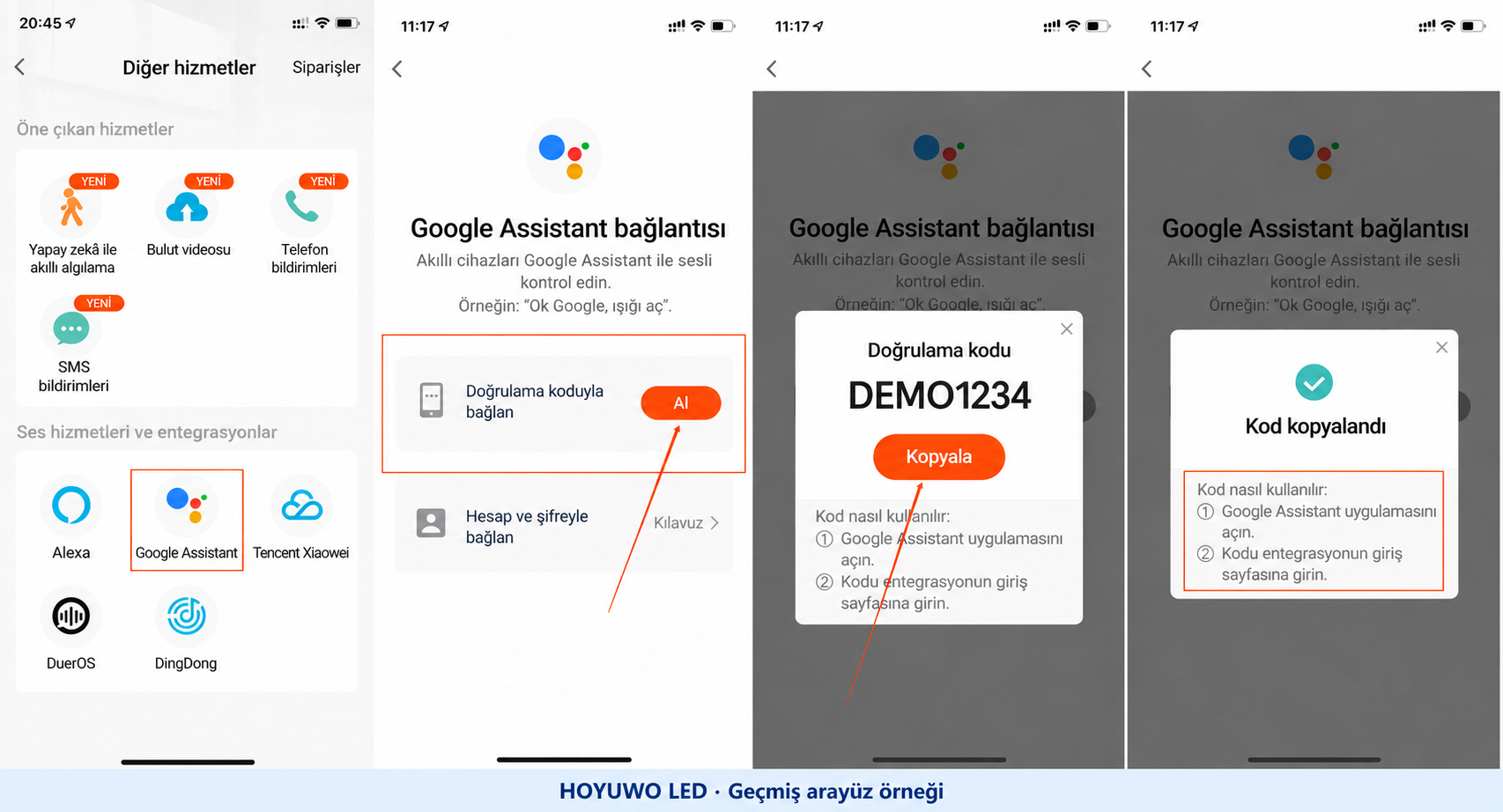 Tuya ऐप Google Assistant से जोड़ना