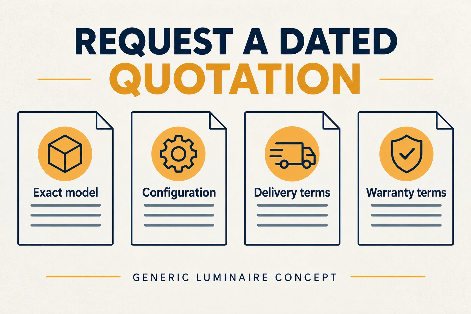 led product quotation comparison checklist